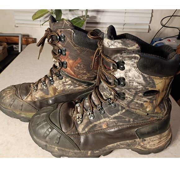 Irish Setter Mens 9 Insulated Hunting Boots 1000g Thinsulate Leather Camo main image 5